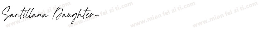 Santillana Daughter字体转换